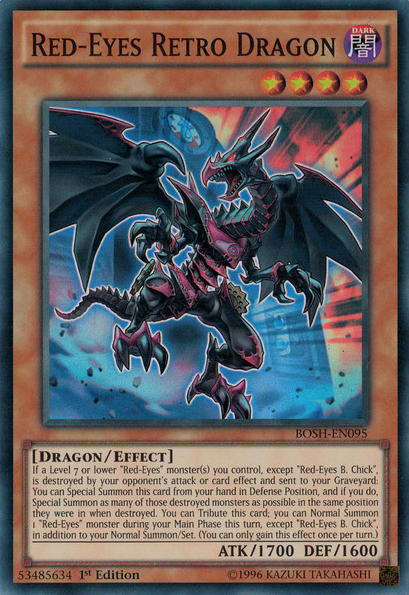 Red-Eyes Retro Dragon [BOSH-EN095] Super Rare | Cracking-Singles