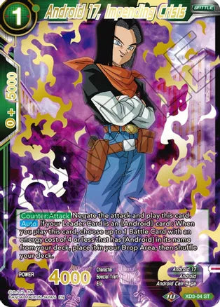 Android 17, Impending Crisis (Gold Stamped) [XD3-04] | Cracking-Singles