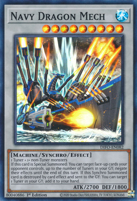 Navy Dragon Mech [DIFO-EN082] Super Rare | Cracking-Singles