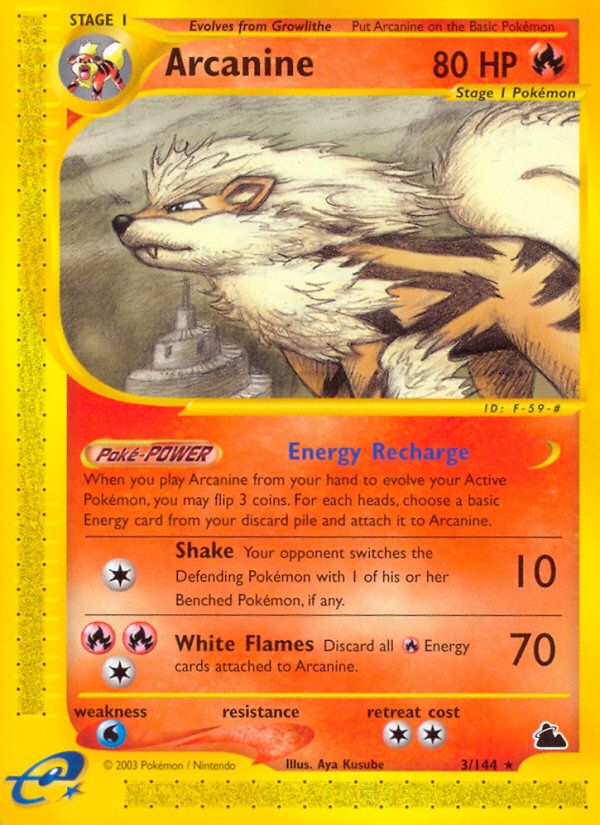 Arcanine (3/144) [Skyridge] | Cracking-Singles