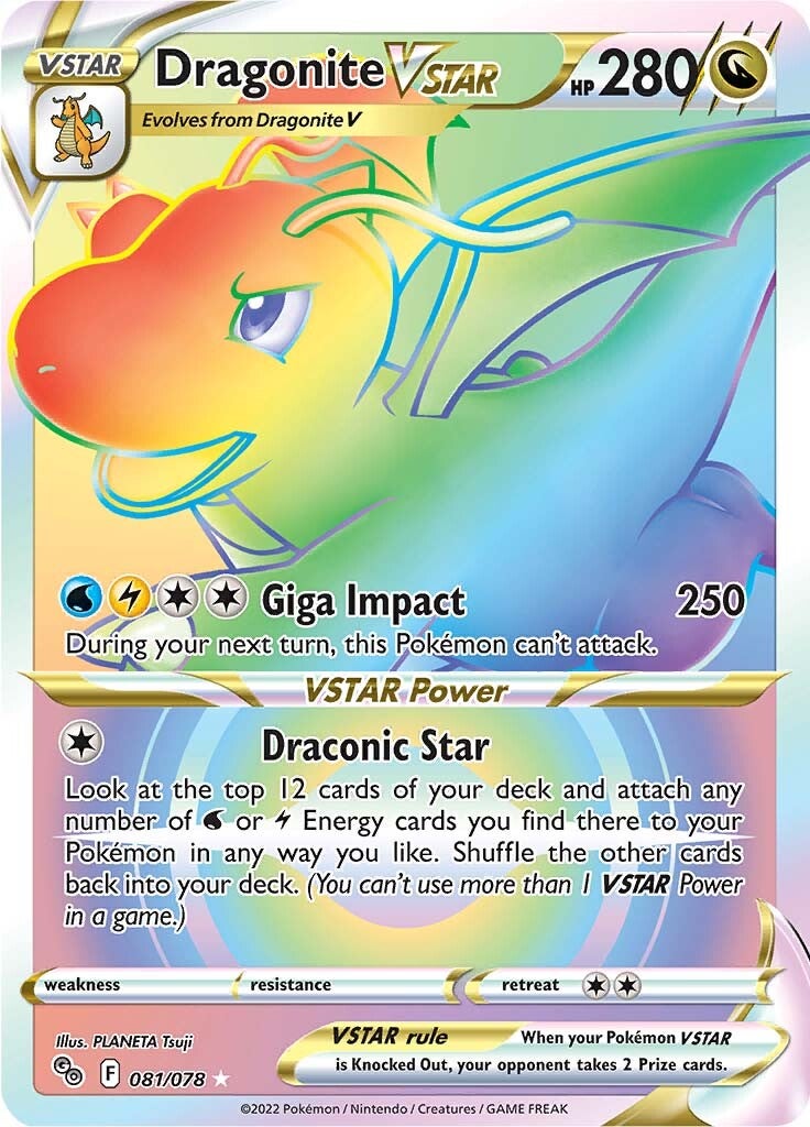 Dragonite VSTAR (081/078) [Pokémon GO] | Cracking-Singles