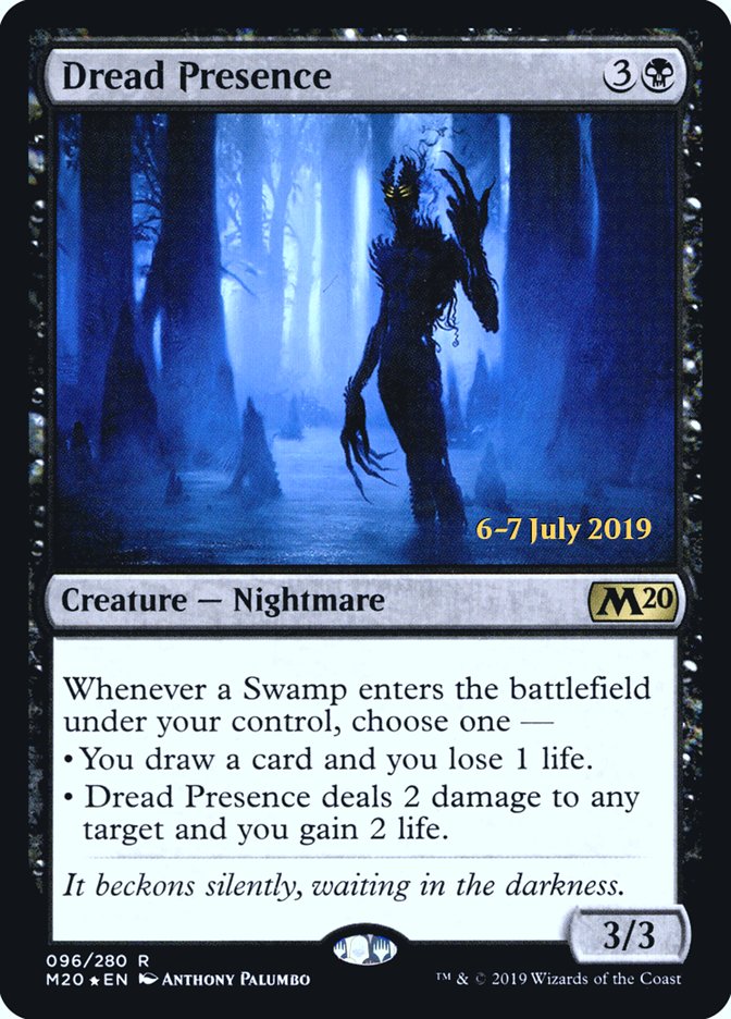 Dread Presence  [Core Set 2020 Prerelease Promos] | Cracking-Singles