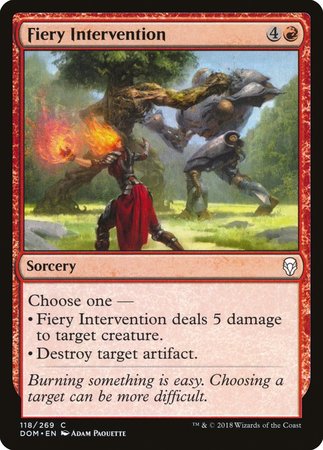 Fiery Intervention [Dominaria] | Cracking-Singles