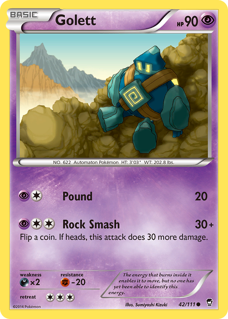 Golett (42/111) [XY: Furious Fists] | Cracking-Singles