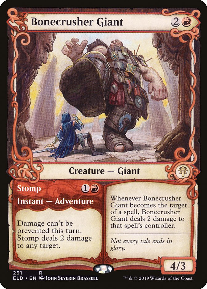 Bonecrusher Giant // Stomp (Showcase) [Throne of Eldraine] | Cracking-Singles