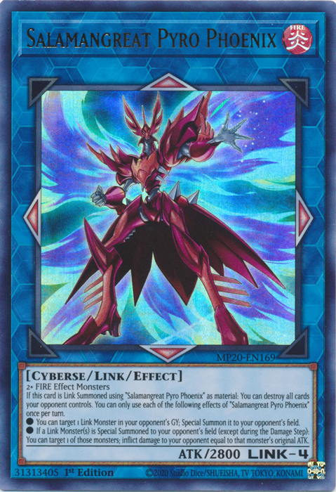 Salamangreat Pyro Phoenix [MP20-EN169] Ultra Rare | Cracking-Singles