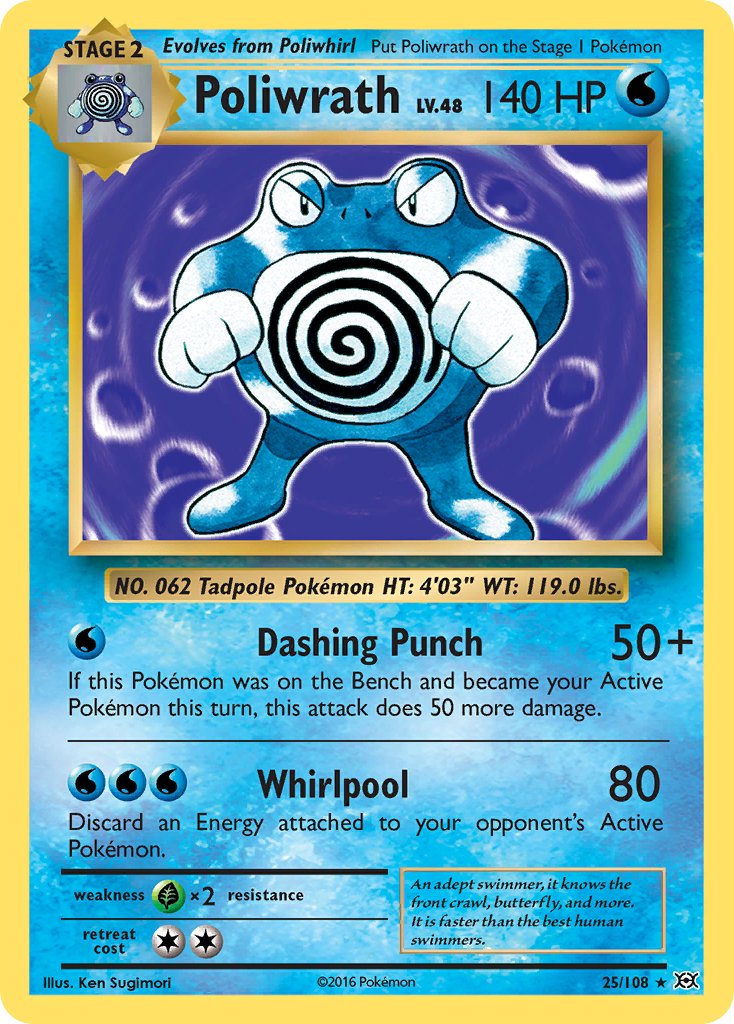 Poliwrath (25/108) (Theme Deck Exclusive) [XY: Evolutions] | Cracking-Singles