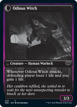 Ragged Recluse // Odious Witch [Innistrad: Double Feature] | Cracking-Singles