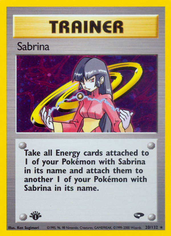 Sabrina (20/132) [Gym Challenge 1st Edition] | Cracking-Singles