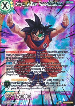 Ginyu, a New Transformation [BT12-088] | Cracking-Singles