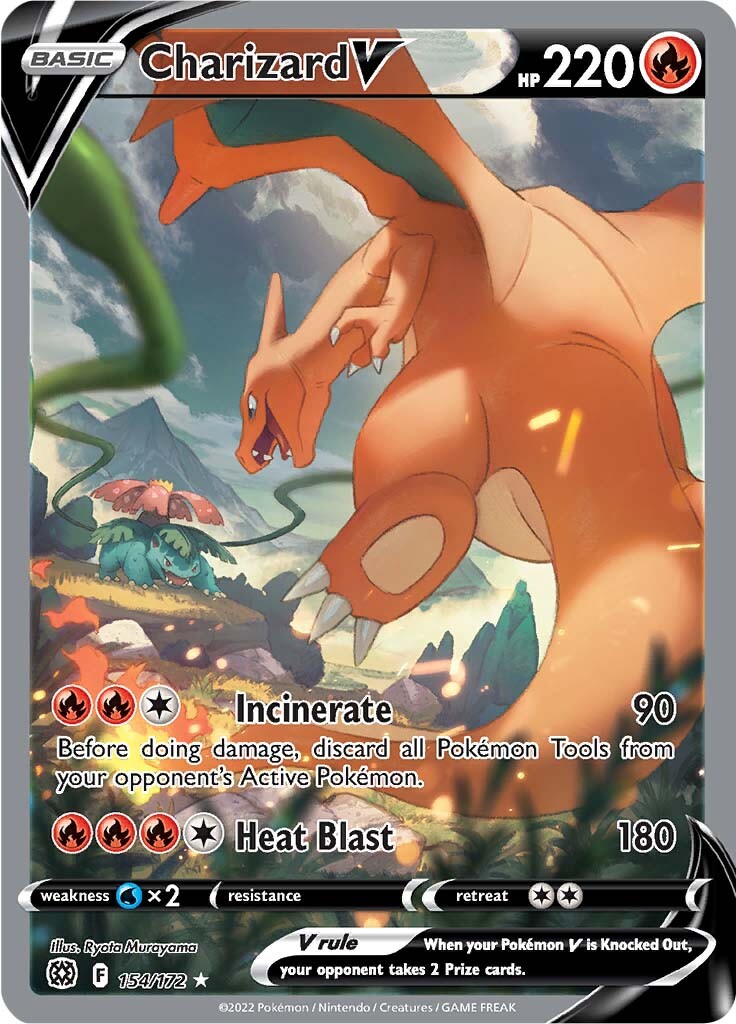 Charizard V (154/172) [Sword & Shield: Brilliant Stars] | Cracking-Singles