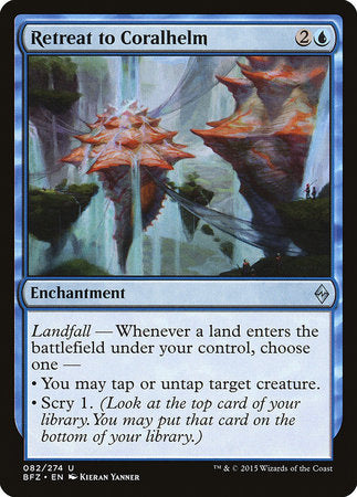 Retreat to Coralhelm [Battle for Zendikar] | Cracking-Singles