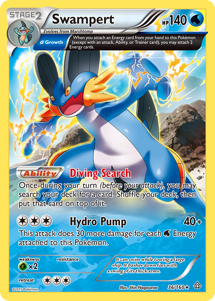 Swampert (36/160) [XY: Primal Clash] | Cracking-Singles