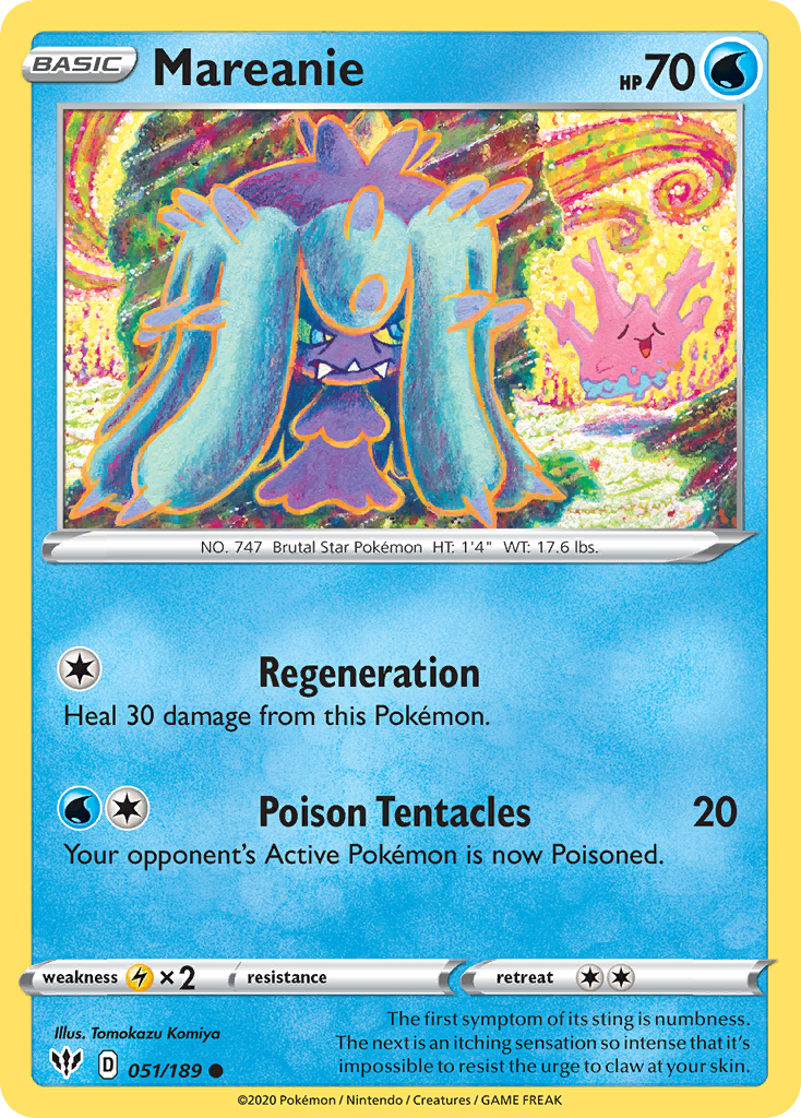 Mareanie (051/189) [Sword & Shield: Darkness Ablaze] | Cracking-Singles