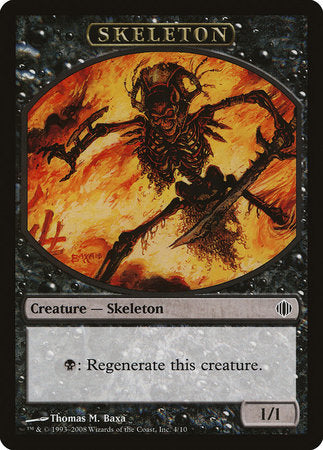 Skeleton Token [Shards of Alara Tokens] | Cracking-Singles