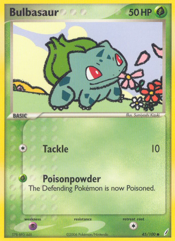 Bulbasaur (45/100) [EX: Crystal Guardians] | Cracking-Singles