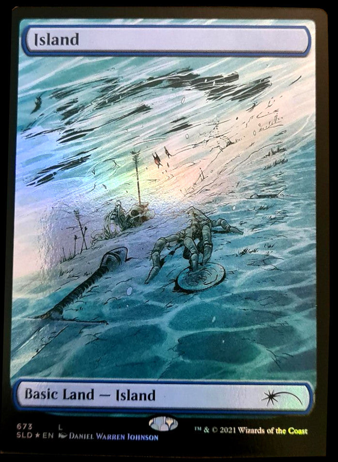 Island (673) [Secret Lair Drop Promos] | Cracking-Singles