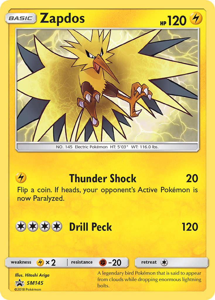 Zapdos (SM145) [Sun & Moon: Black Star Promos] | Cracking-Singles