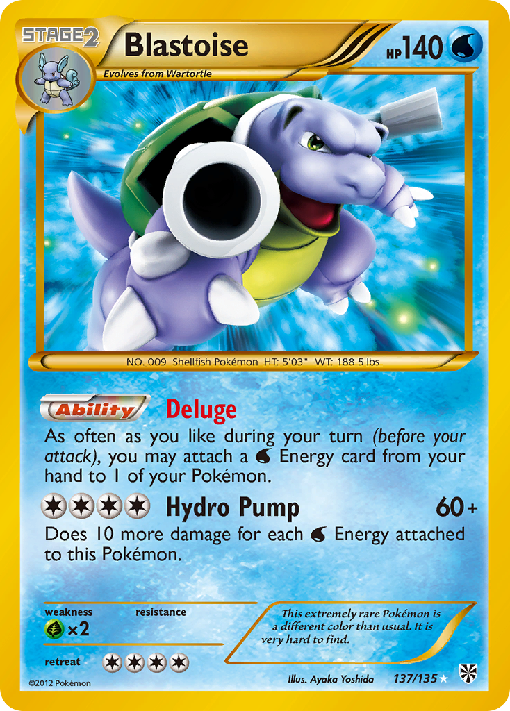 Blastoise (137/135) [Black & White: Plasma Storm] | Cracking-Singles