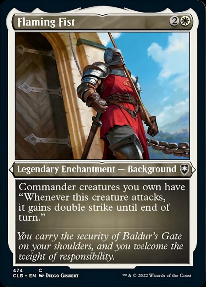 Flaming Fist (Foil Etched) [Commander Legends: Battle for Baldur's Gate] | Cracking-Singles