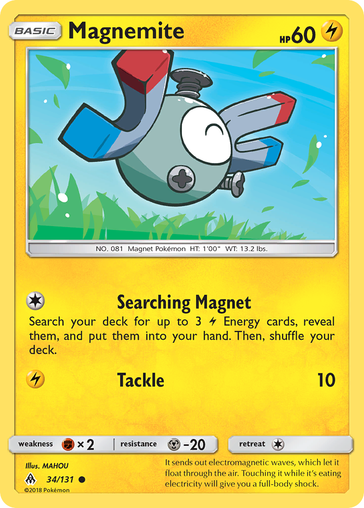 Magnemite (34/131) [Sun & Moon: Forbidden Light] | Cracking-Singles