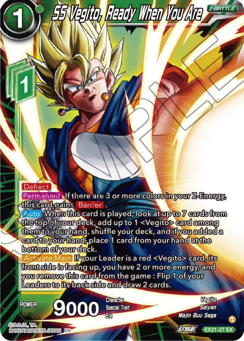 SS Vegito, Ready When You Are (EX21-27) [5th Anniversary Set] | Cracking-Singles