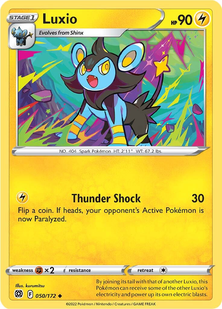 Luxio (050/172) [Sword & Shield: Brilliant Stars] | Cracking-Singles