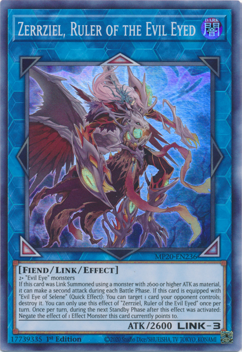 Zerrziel, Ruler of the Evil Eyed [MP20-EN236] Super Rare | Cracking-Singles