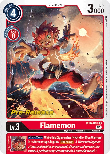 Flamemon [BT6-010] [Double Diamond Pre-Release Cards] | Cracking-Singles