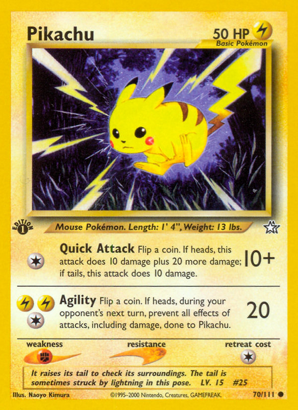 Pikachu (70/111) [Neo Genesis 1st Edition] | Cracking-Singles