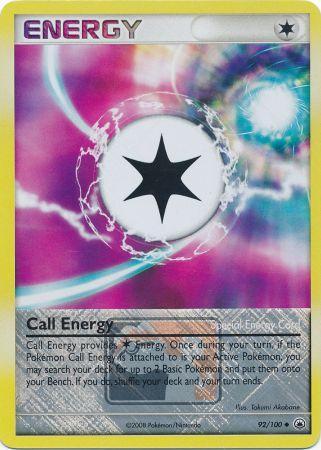 Call Energy (92/100) (League Promo) [Diamond & Pearl: Majestic Dawn] | Cracking-Singles