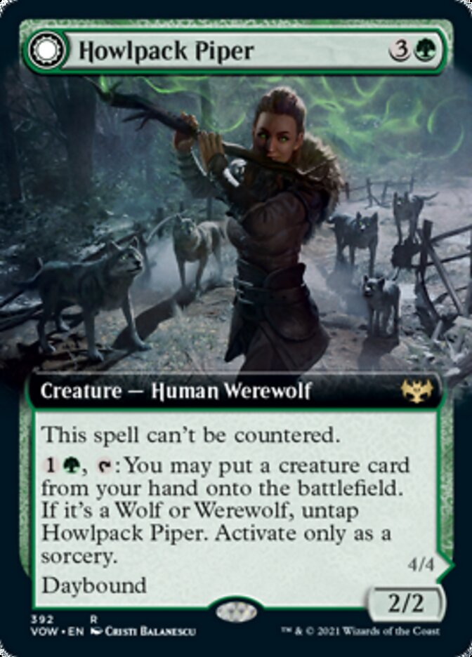 Howlpack Piper // Wildsong Howler (Extended) [Innistrad: Crimson Vow] | Cracking-Singles