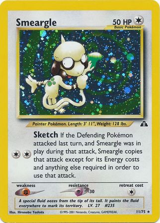 Smeargle (11/75) [Neo Discovery Unlimited] | Cracking-Singles