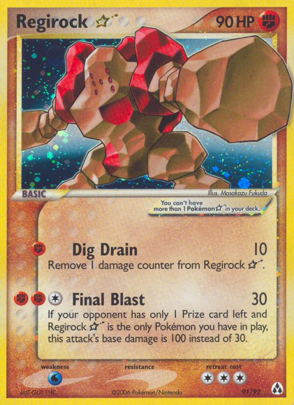 Regirock Star (91/92) [EX: Legend Maker] | Cracking-Singles