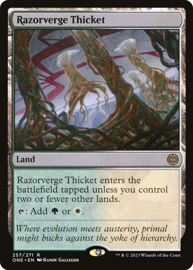 Razorverge Thicket [Phyrexia: All Will Be One] | Cracking-Singles