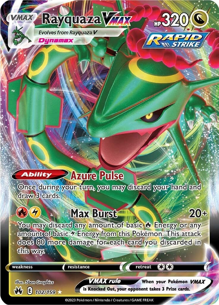 Rayquaza VMAX (102/159) (102) [Sword & Shield: Crown Zenith] | Cracking-Singles