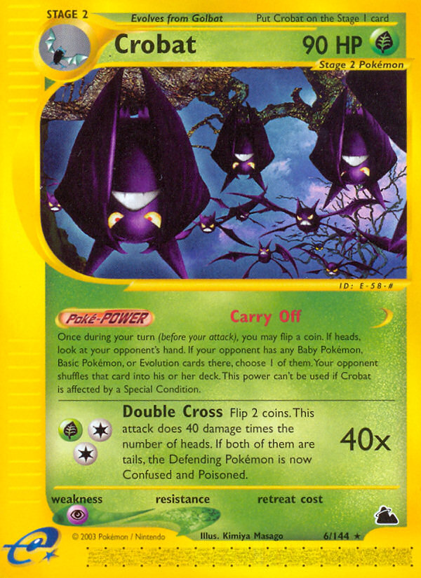 Crobat (6/144) [Skyridge] | Cracking-Singles