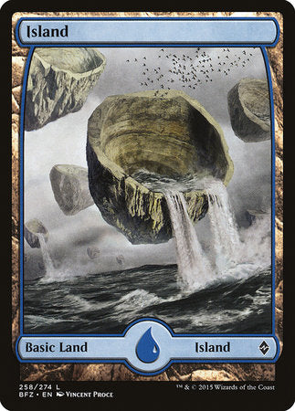 Island (258) - Full Art [Battle for Zendikar] | Cracking-Singles