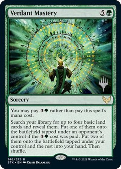 Verdant Mastery (Promo Pack) [Strixhaven: School of Mages Promos] | Cracking-Singles