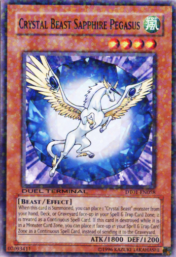 Crystal Beast Sapphire Pegasus [DT01-EN058] Common | Cracking-Singles