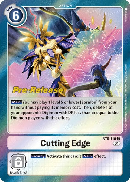 Cutting Edge [BT6-110] [Double Diamond Pre-Release Cards] | Cracking-Singles