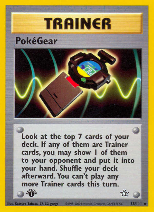 PokeGear (88/111) [Neo Genesis 1st Edition] | Cracking-Singles