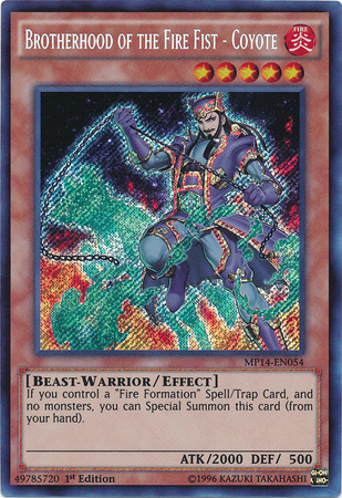 Brotherhood of the Fire Fist - Coyote [MP14-EN054] Secret Rare | Cracking-Singles