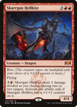 Skarrgan Hellkite [Ravnica Allegiance Promos] | Cracking-Singles