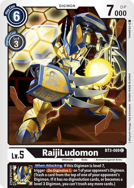 RaijiLudomon [BT3-069] [Release Special Booster Ver.1.5] | Cracking-Singles