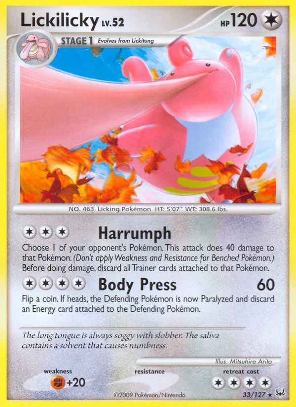 Lickilicky (33/127) [Platinum: Base Set] | Cracking-Singles