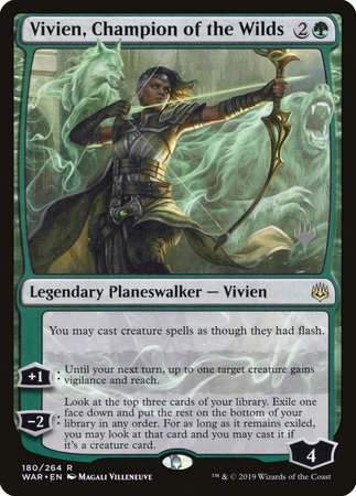 Vivien, Champion of the Wilds [War of the Spark Promos] | Cracking-Singles