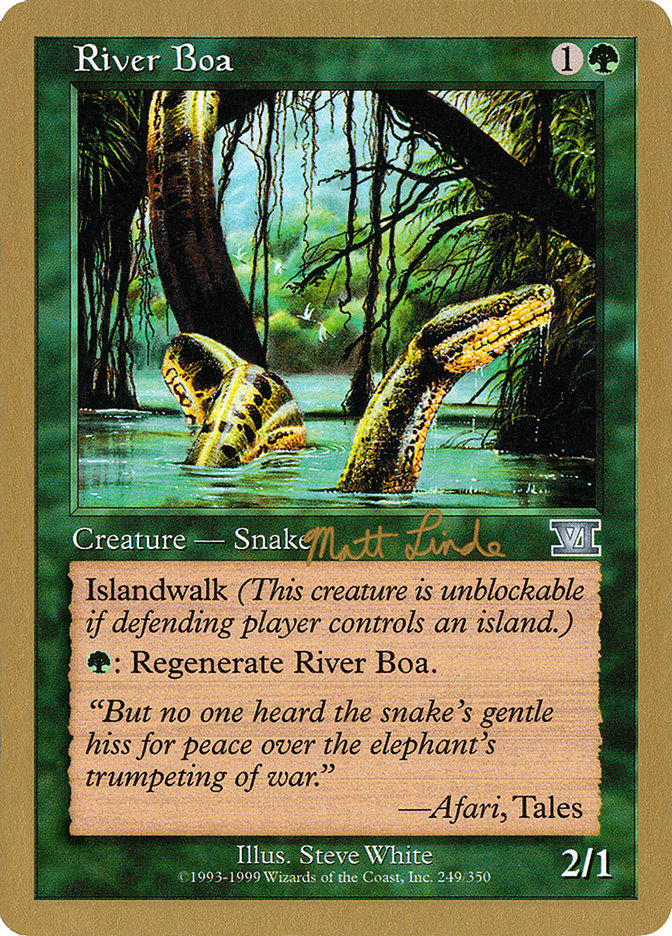 River Boa (Matt Linde) [World Championship Decks 1999] | Cracking-Singles