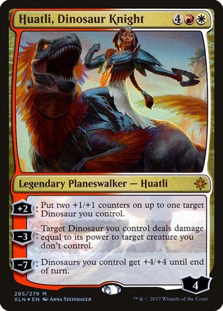 Huatli, Dinosaur Knight [Ixalan] | Cracking-Singles