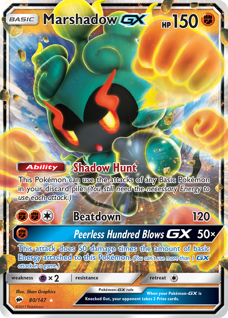 Marshadow GX (80/147) [Sun & Moon: Burning Shadows] | Cracking-Singles